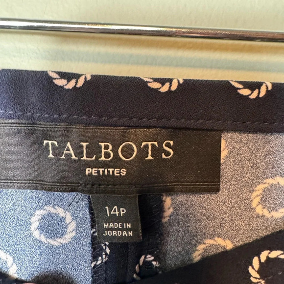 Talbots Women’s Petite‎ Navy Pants Side Zipper Size 14P - Picture 7 of 7